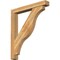 Ekena Millwork Funston Block Rough Sawn Bracket w/ Offset Brace, Western Red Cedar, 6"W x 42"D x 48"H BKT0604X42X48FST05RWR - alternate 1